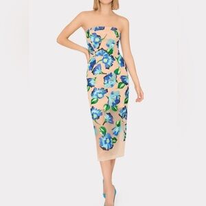 NWT Milly Pictorial Poppy Midi Dress size 10